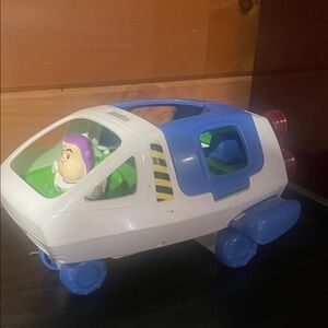 Buzz Lightyear Space Adventure Toy Vehicle with Blue and White Design